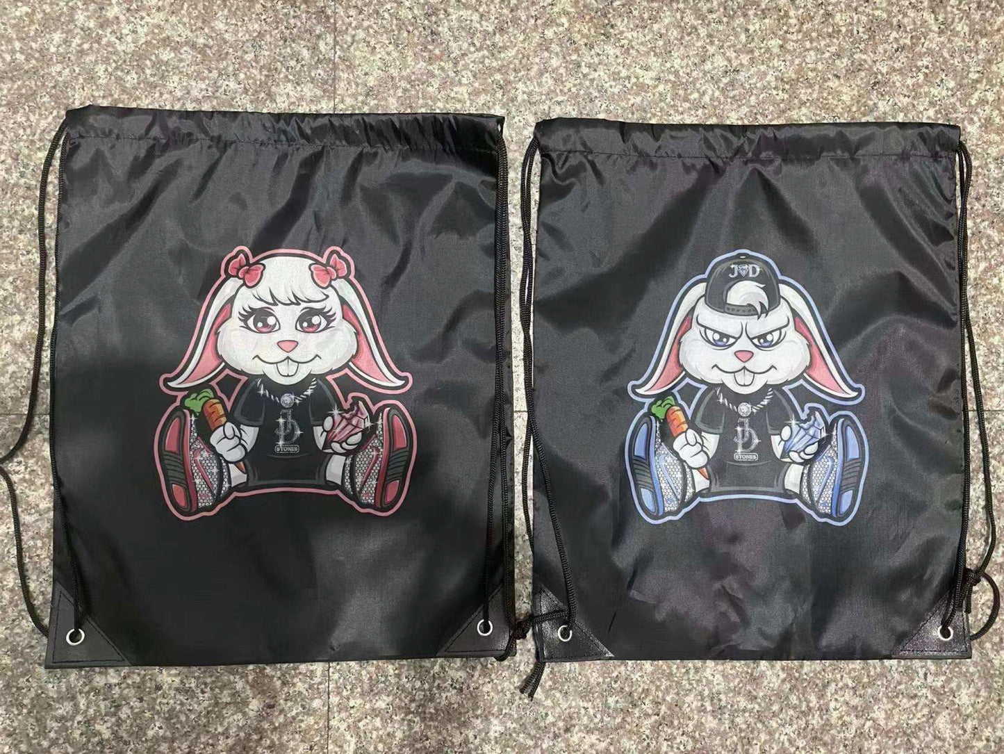 Sequin Draw String Back Pack