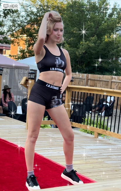 Sports Bra and Boy Short Sets